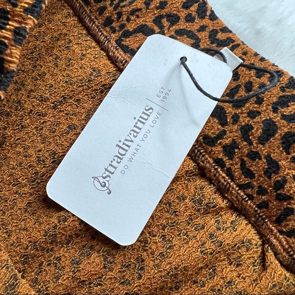 NEW Stradivarius Leopard Print Skirt or Tube Top Size Large - Picture 5 of 7